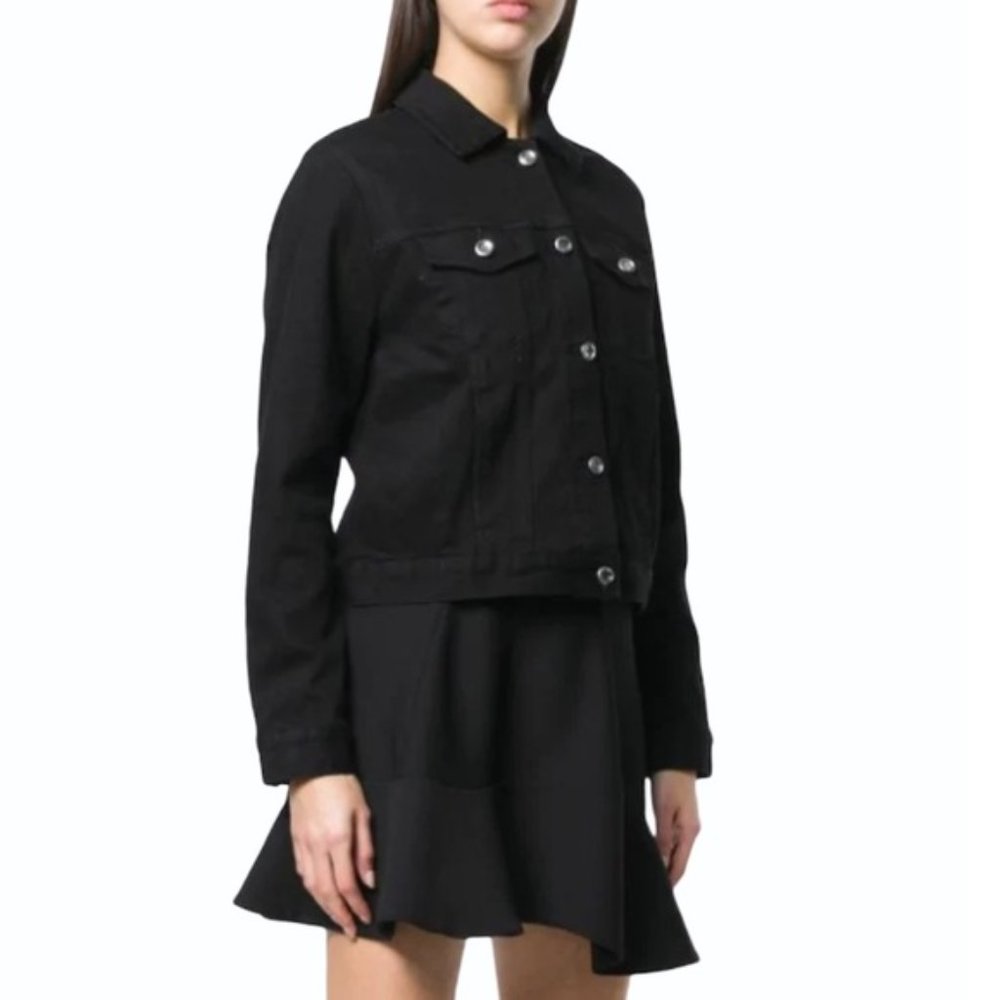 NWT MICHAEL KORS Classic Denim Black Jacket - Picture 4 of 6